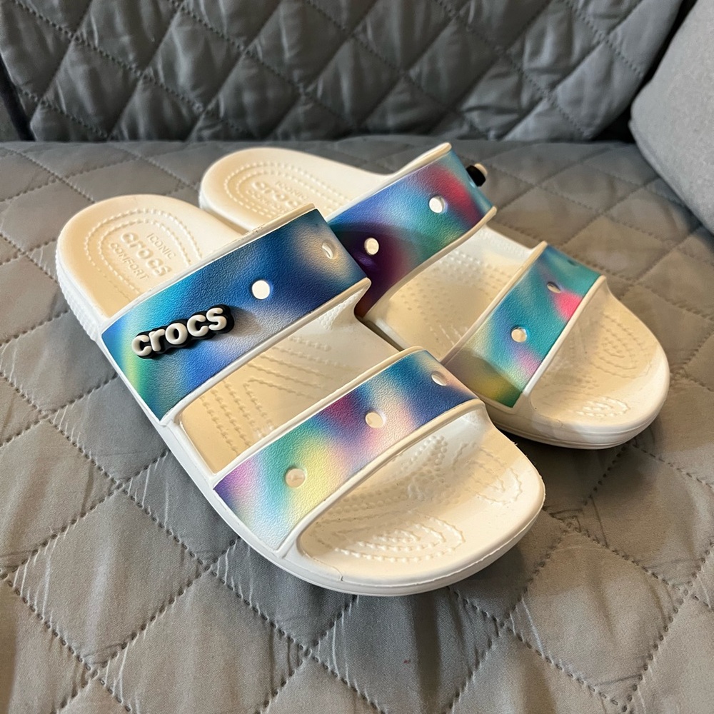 CROCS Women’s Rainbow Slide Sandals